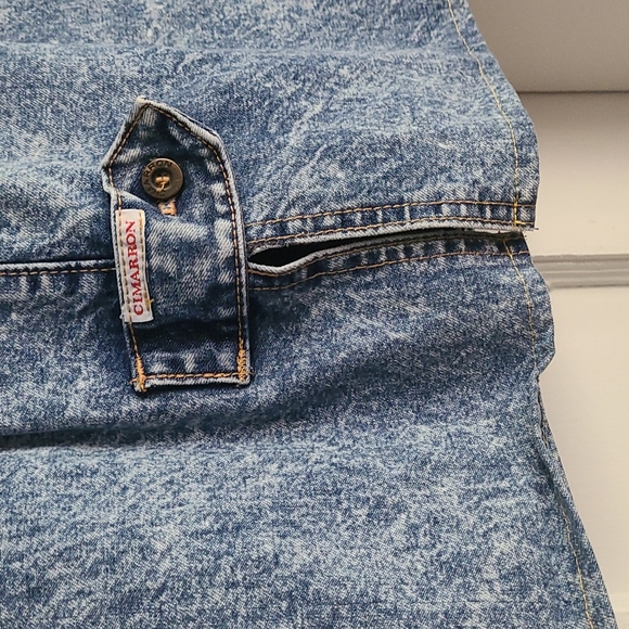 Cimarron Acid Wash Denim Skirt (S) - Picture 4 of 7